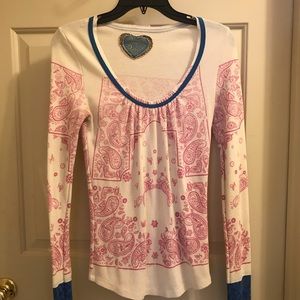 Scrap book long sleeve Tee